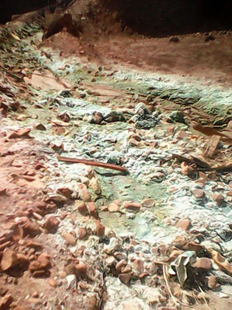 Contaminated arroyo